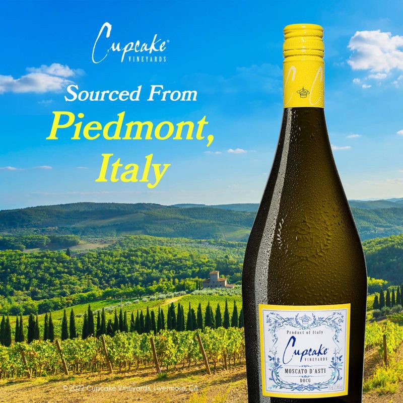 slide 10 of 10, Cupcake Vineyards Cupcake Moscato D'Asti White Wine - 750ml Bottle, 750 ml