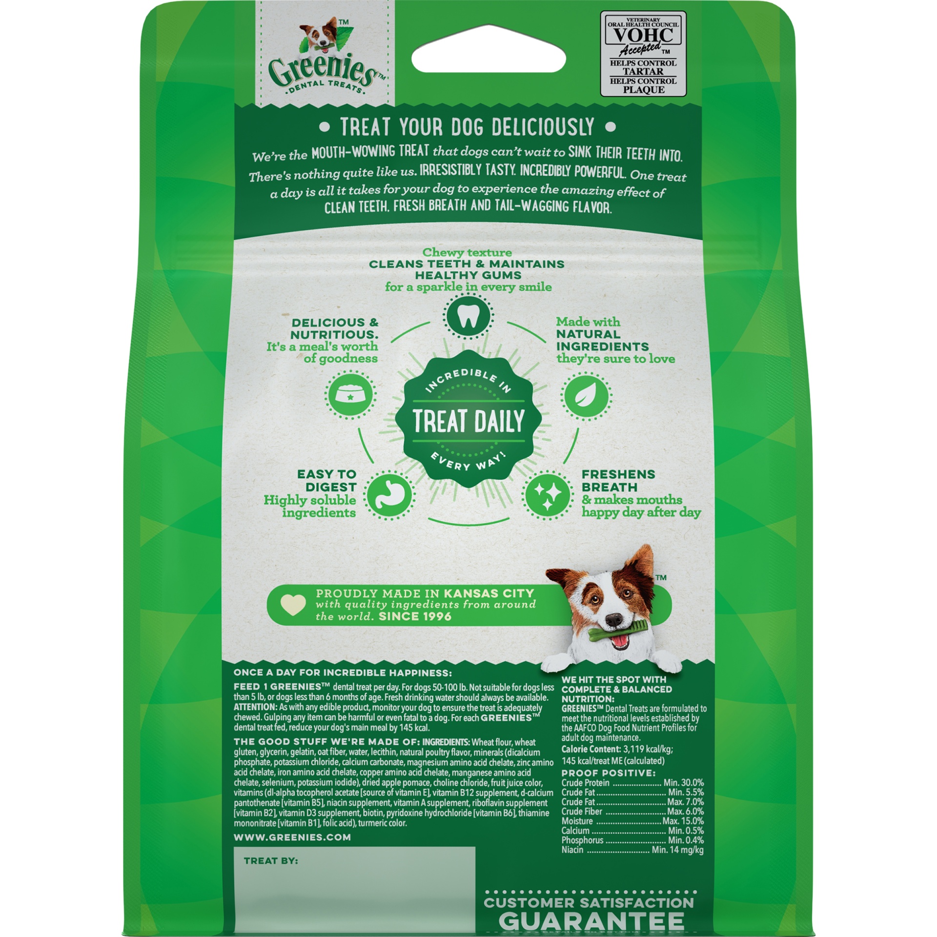 slide 6 of 9, Greenies Large Original Dental Dog Treats, 12 ct, 18 oz