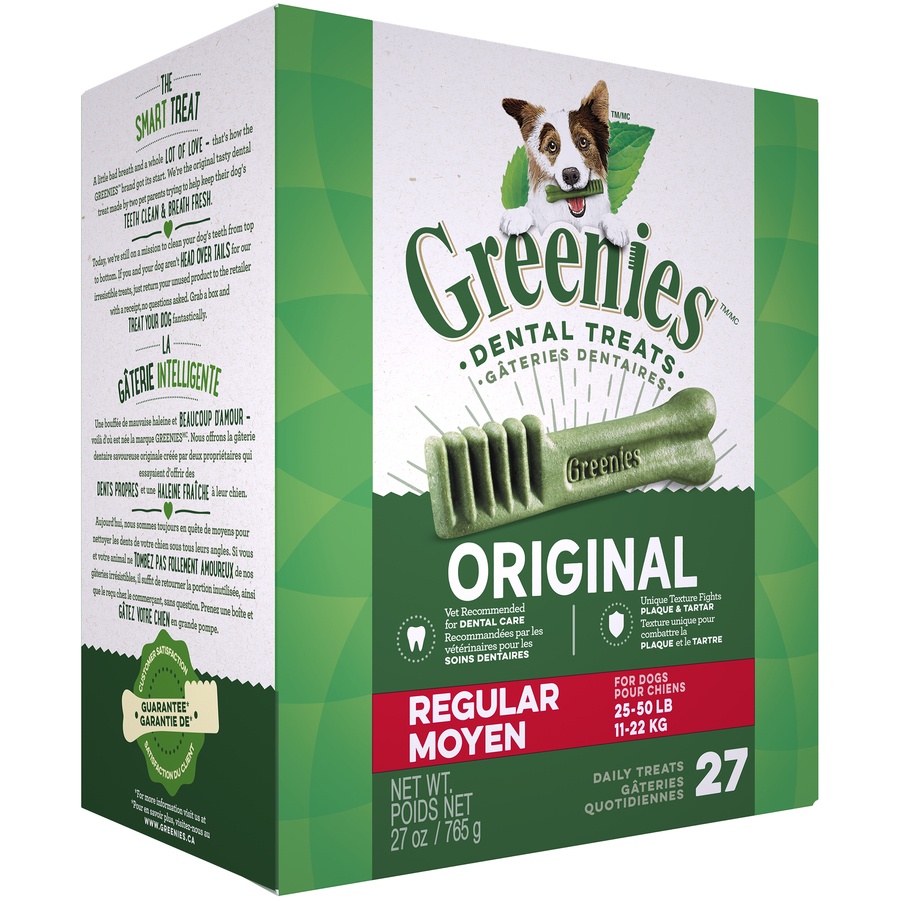 slide 2 of 9, GREENIES Dental Chew Treats For Dogs - Regular Dog, 27 oz