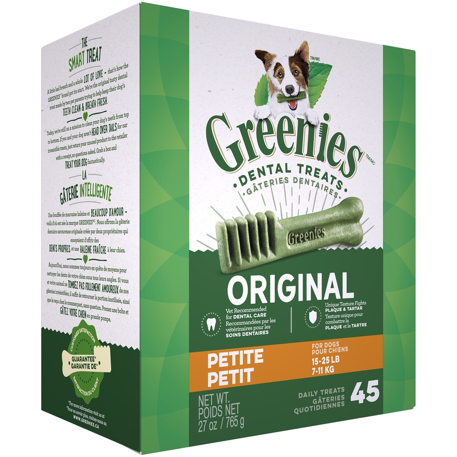 slide 2 of 9, GREENIES Dental Chew Treats For Dogs - Petit Dog, 27 oz