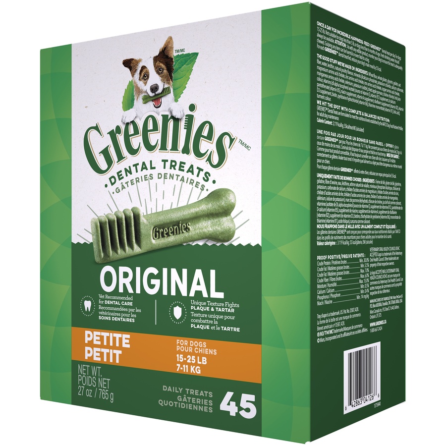 slide 3 of 9, GREENIES Dental Chew Treats For Dogs - Petit Dog, 27 oz