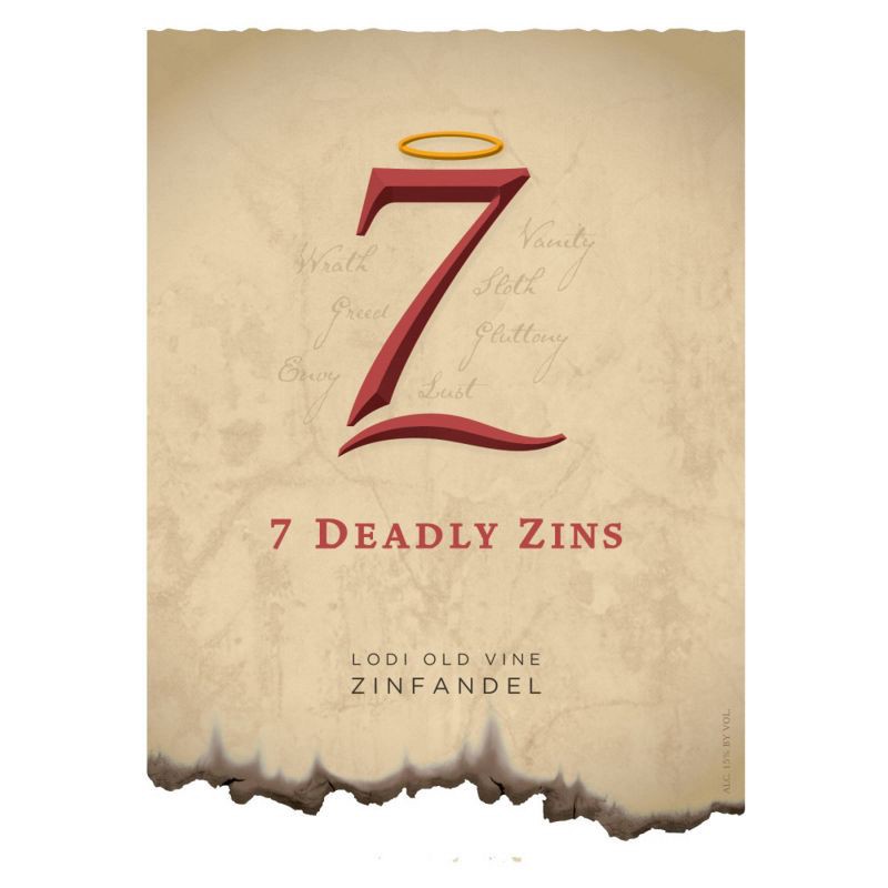 slide 2 of 10, 7 Deadly Zins Old Vine Zinfandel Red Wine - 750ml Bottle, 750 ml