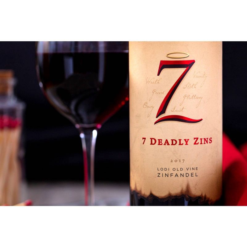 slide 7 of 10, 7 Deadly Zins Old Vine Zinfandel Red Wine - 750ml Bottle, 750 ml