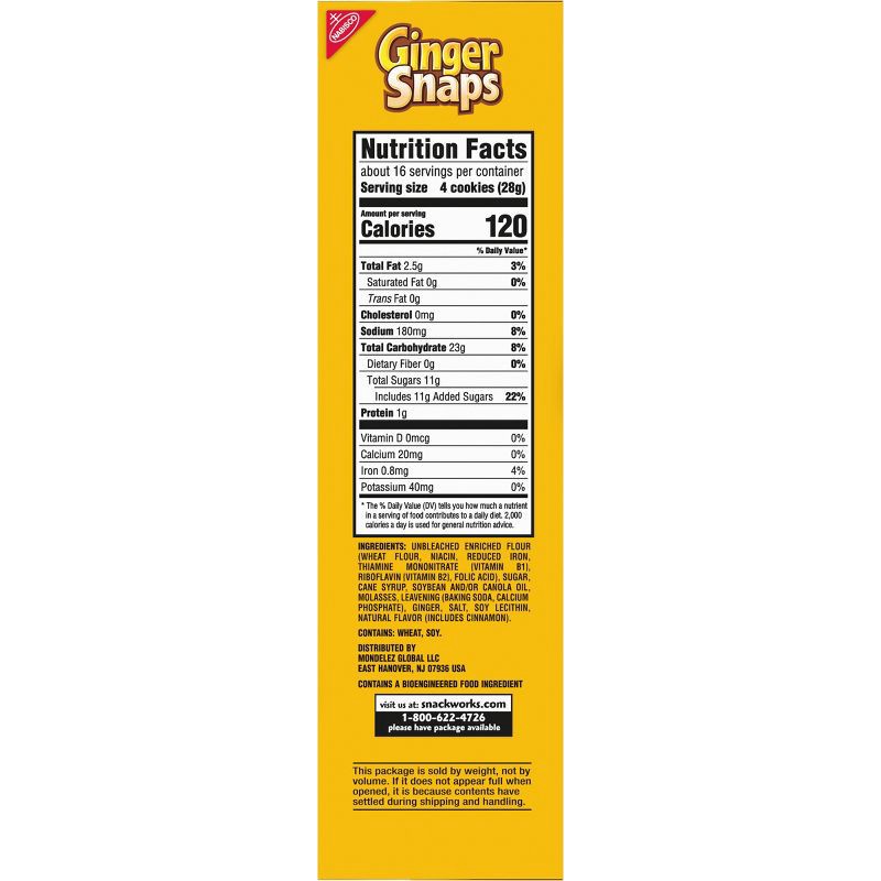 slide 7 of 12, Nabisco Ginger Snaps Cookies - 16oz, 16 oz