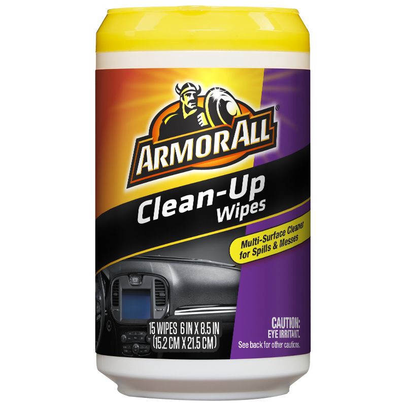 slide 1 of 3, Armor All 15ct Clean Up Wipes Automotive Interior Cleaner, 15 ct