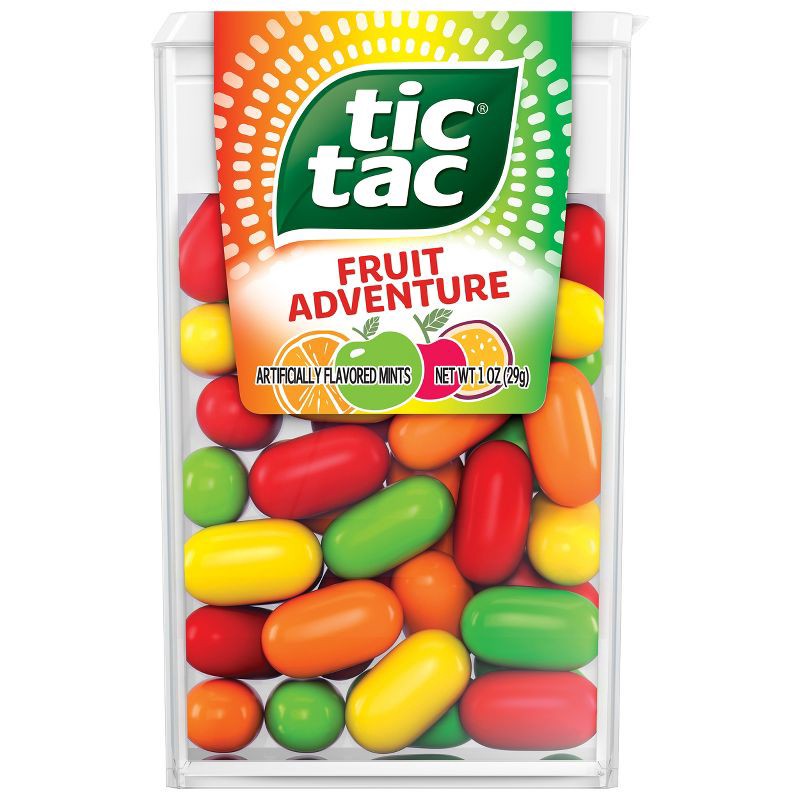 slide 1 of 5, Tic Tac Fruit Adventure Mint Candies - 1oz, 1 oz