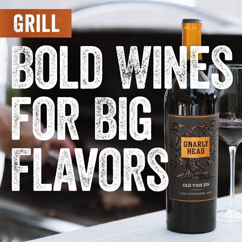 slide 5 of 7, Gnarly Head Zinfandel Wine - 750ml Bottle, 750 ml