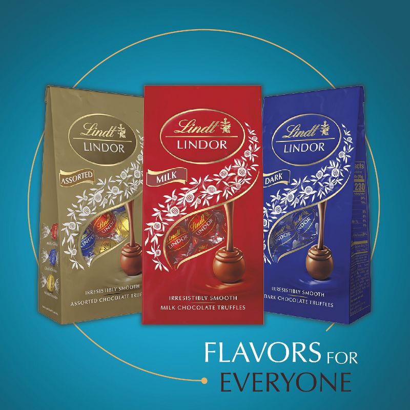 slide 6 of 7, Lindt Lindor Sea Salt Milk Chocolate Candy Truffles - 6 oz., 6 oz