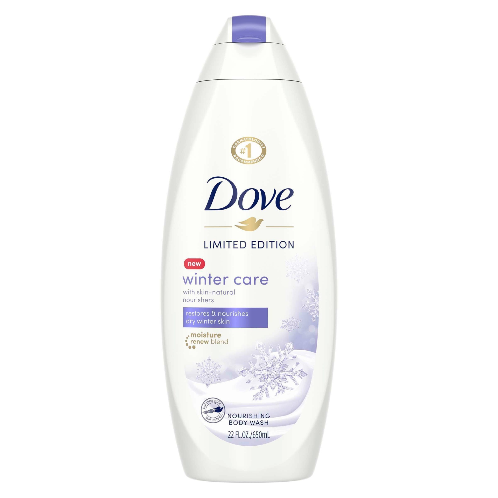 slide 1 of 5, Dove Beauty Dove Winter Care Nourishing Body Wash, 22 fl oz