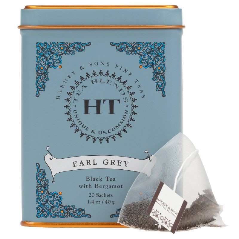 slide 6 of 6, Harney & Sons Earl Grey Black Tea with Bergamot Sachets - 20ct, 20 ct
