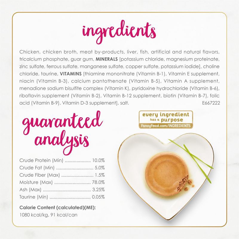 slide 6 of 9, Purina Fancy Feast Classic Paté Gourmet Wet Cat Food Chicken Feast - 3oz, 3 oz