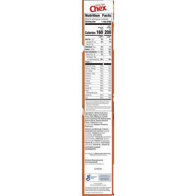 slide 8 of 10, Chex Gluten Free Honey Nut Breakfast Cereal - 12.5oz - General Mills, 12.5 oz