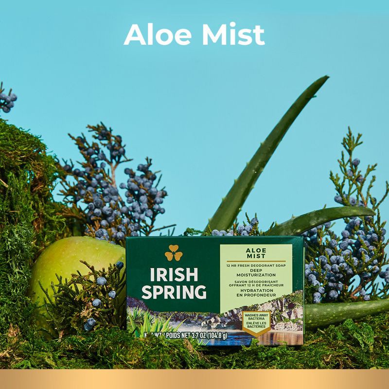 slide 4 of 9, Irish Spring Bar Soap - Aloe 3.7oz/12pk, 12 ct, 3.7 oz