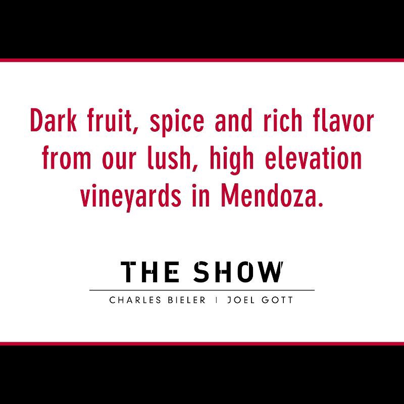 slide 4 of 6, The Show Malbec Red Wine - 750ml Bottle, 750 ml