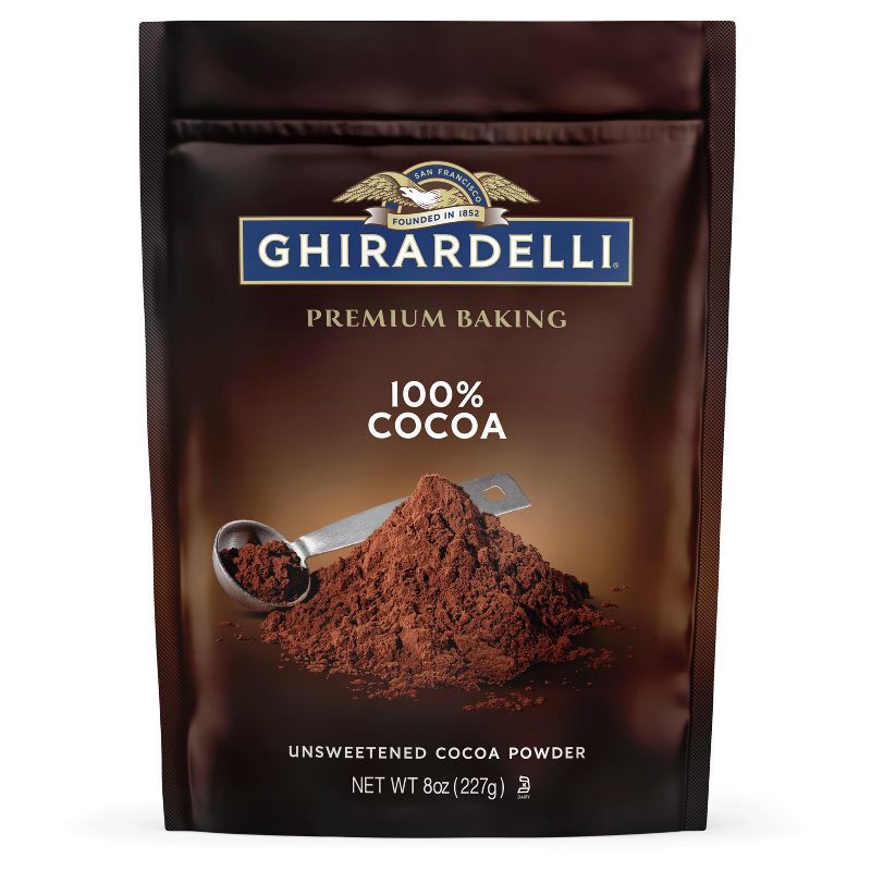 slide 2 of 6, GHIRARDELLI Premium Baking 100% Cocoa Unsweetened Cocoa Powder - 8oz, 8 oz