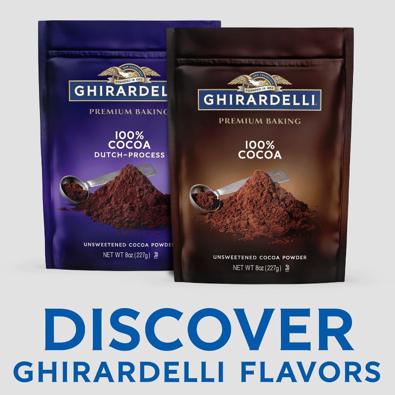 slide 3 of 6, GHIRARDELLI Premium Baking 100% Cocoa Unsweetened Cocoa Powder - 8oz, 8 oz