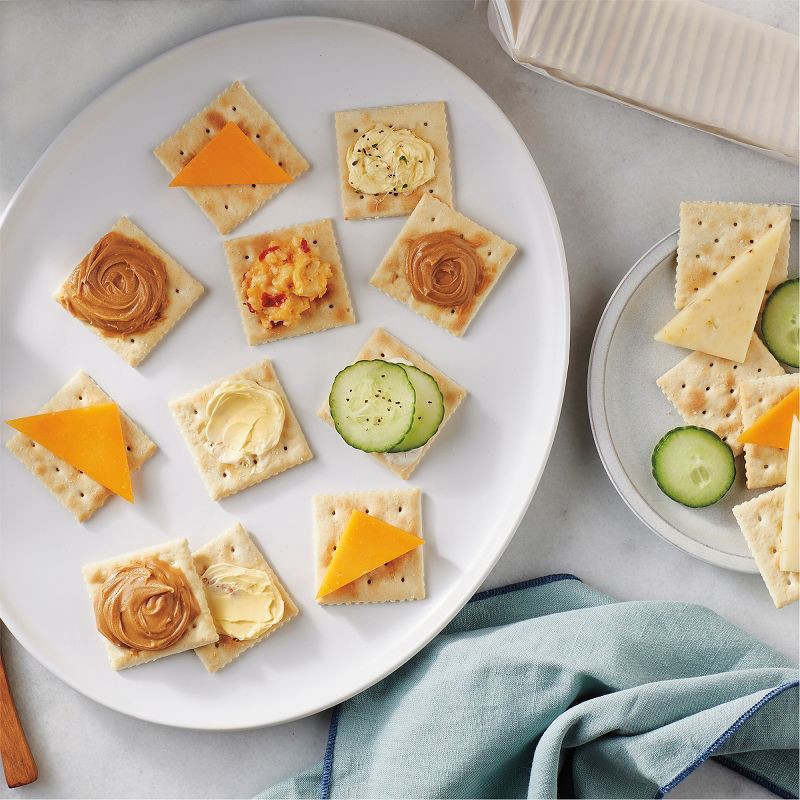 slide 5 of 15, Premium Fresh Stacks Original Saltine Crackers Travel Snacks - 13.6oz, 13.6 oz