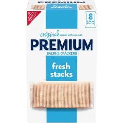 Premium Fresh Stacks Original Saltine Crackers Travel Snacks - 13.6oz