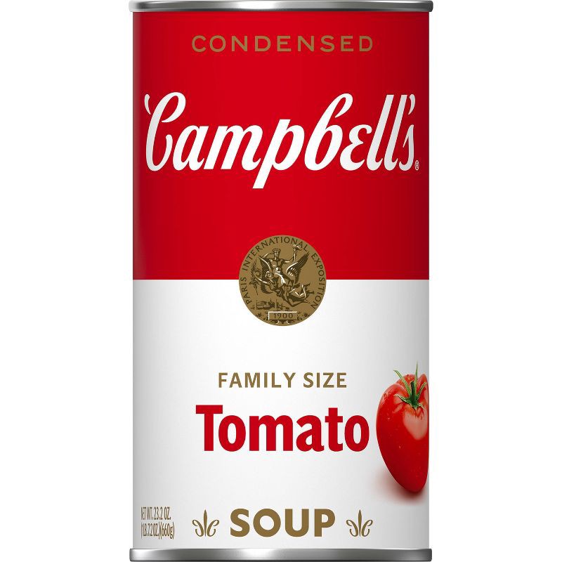 slide 10 of 12, Campbell's Condensed Family Size Tomato Soup - 23.2oz, 23.2 oz