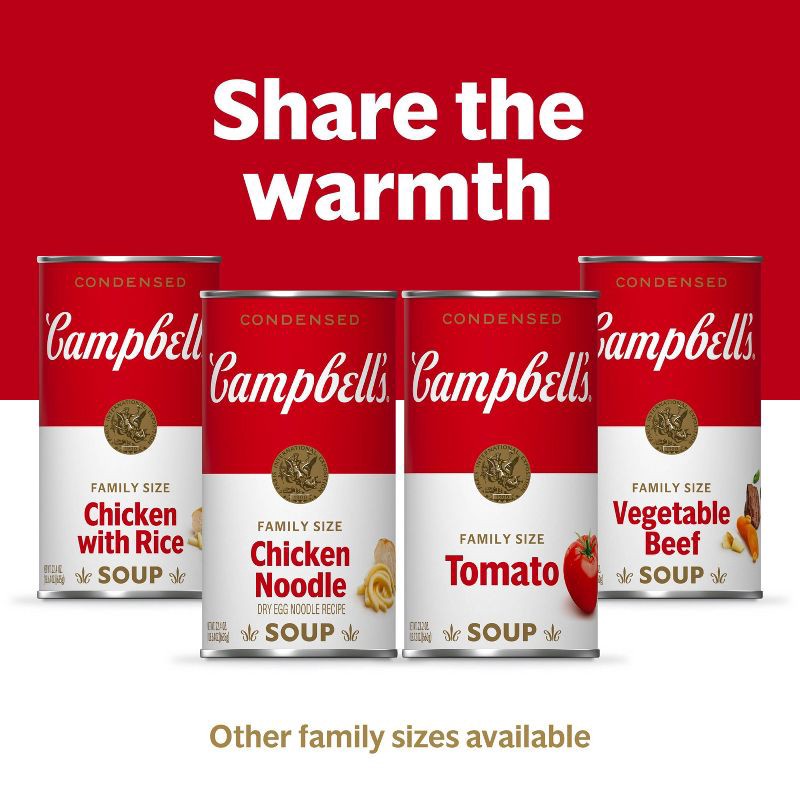 slide 10 of 13, Campbell's Condensed Family Size Tomato Soup - 23.2oz, 23.2 oz