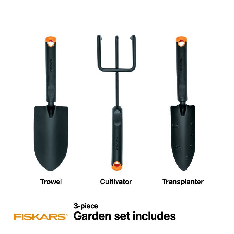 slide 2 of 9, Fiskars 3pc Garden Tool Set, 3 ct