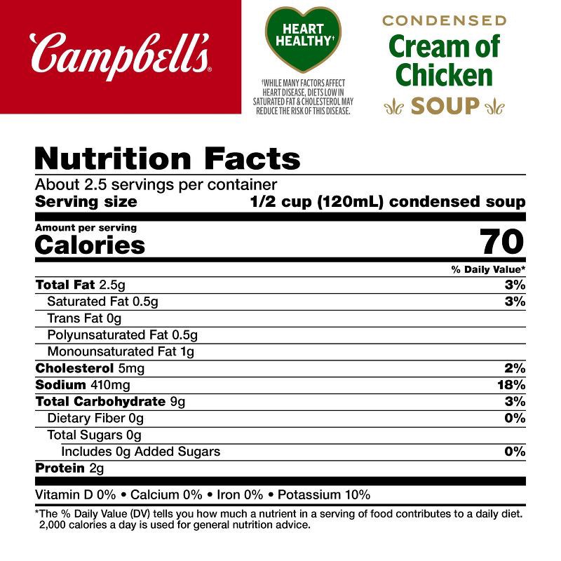 slide 7 of 11, Campbell's Condensed Healthy Request Cream of Chicken Soup - 10.5oz, 10.5 oz
