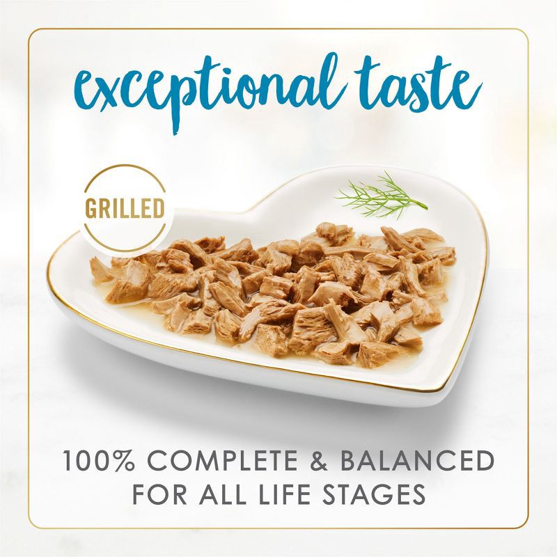 slide 4 of 10, Purina Fancy Feast Grilled Gourmet Wet Cat Food Ocean White Fish & Tuna Feast In Gravy - 3oz, 3 oz