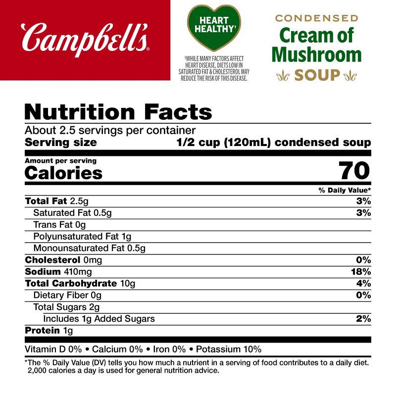 slide 8 of 12, Campbell's Condensed Healthy Request Cream of Mushroom Soup - 10.5oz, 10.5 oz
