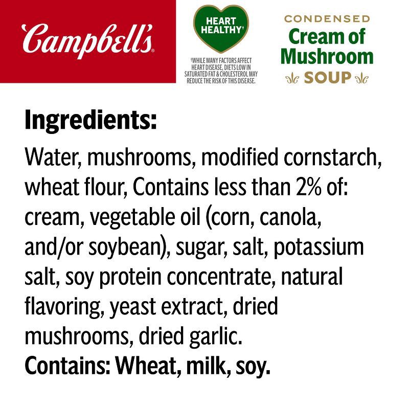 slide 9 of 12, Campbell's Condensed Healthy Request Cream of Mushroom Soup - 10.5oz, 10.5 oz