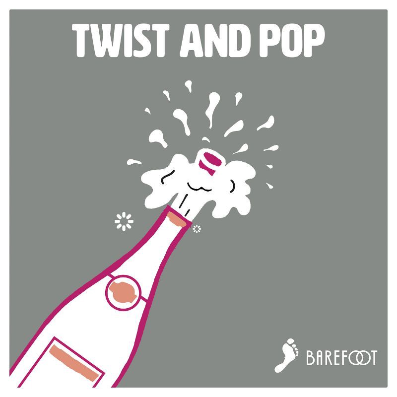 slide 7 of 8, Barefoot Bubbly Brut Cuvee Champagne Sparkling Wine - 750ml Bottle, 750 ml