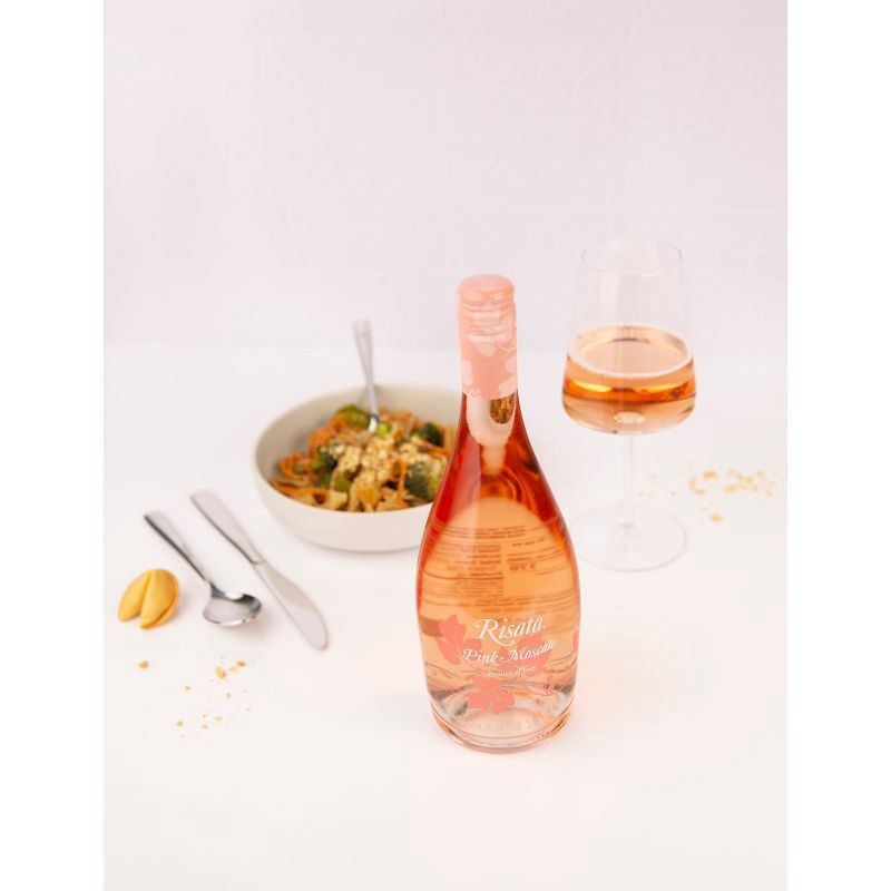 slide 2 of 5, Risata Pink Moscato Wine - 750ml Bottle, 750 ml