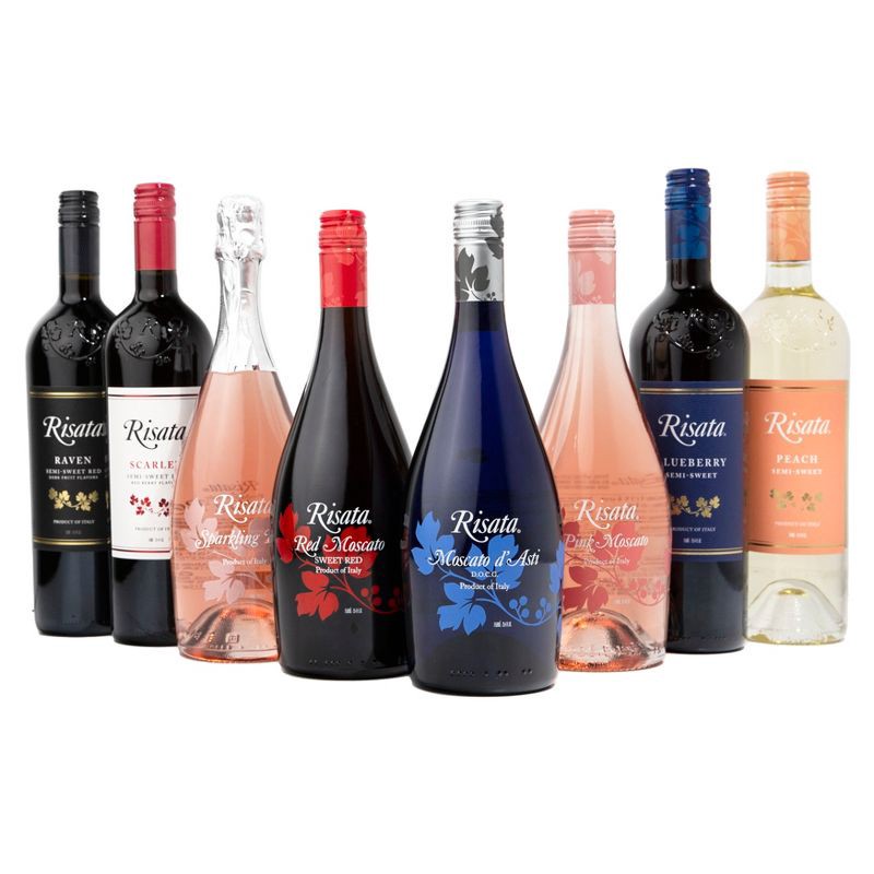 slide 3 of 5, Risata Pink Moscato Wine - 750ml Bottle, 750 ml