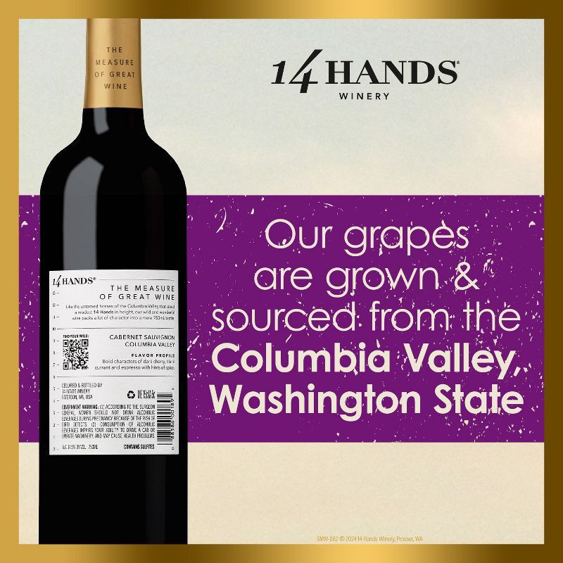 slide 6 of 7, 14 Hands Winery 14 Hands Cabernet Sauvignon Red Wine - 750ml Bottle, 750 ml