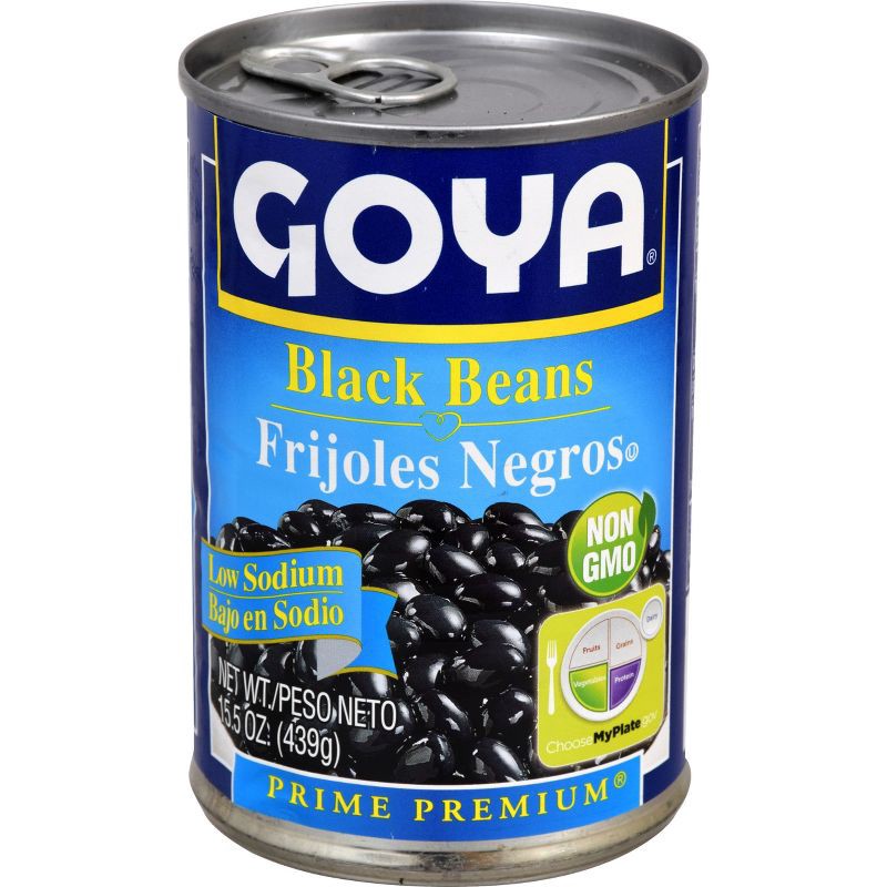 slide 1 of 6, Goya Black Beans 15.5oz, 15.5 oz