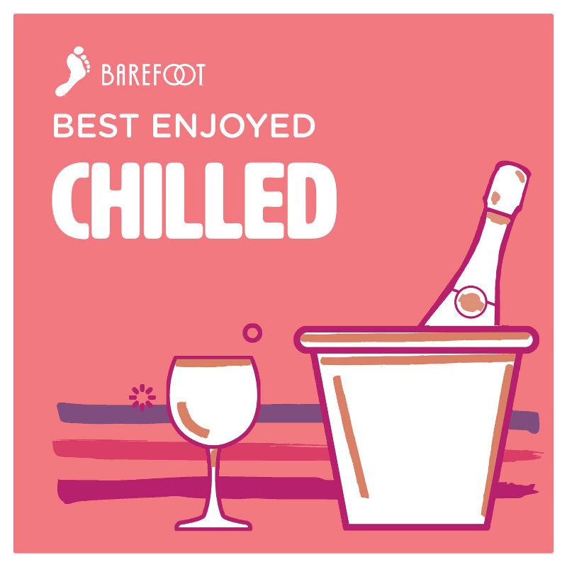 slide 5 of 12, Barefoot Bubbly Pink Moscato Champagne Sparkling Wine - 750ml Bottle, 750 ml