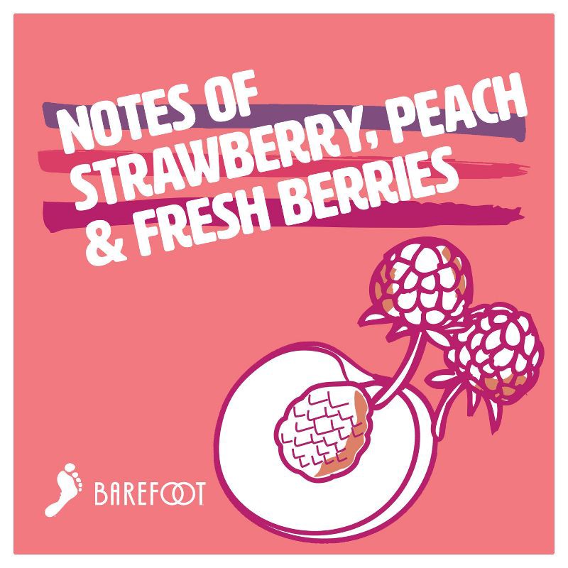 slide 8 of 12, Barefoot Bubbly Pink Moscato Champagne Sparkling Wine - 750ml Bottle, 750 ml