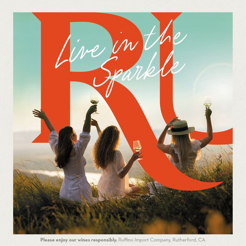 slide 4 of 15, Ruffino Glera Prosecco DOC Italian White Sparkling Wine - 750ml Bottle, 750 ml