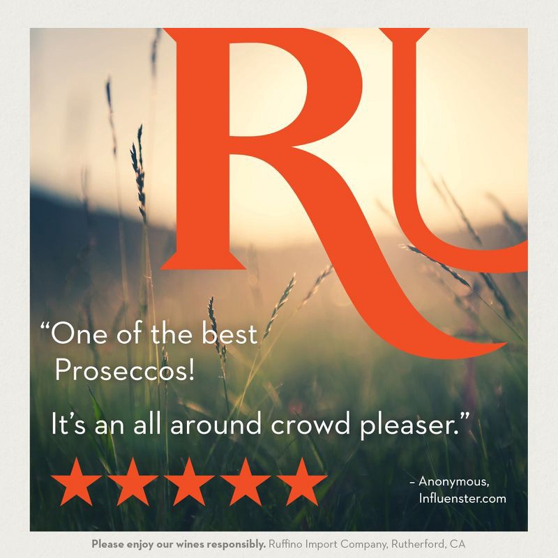 slide 9 of 15, Ruffino Glera Prosecco DOC Italian White Sparkling Wine - 750ml Bottle, 750 ml