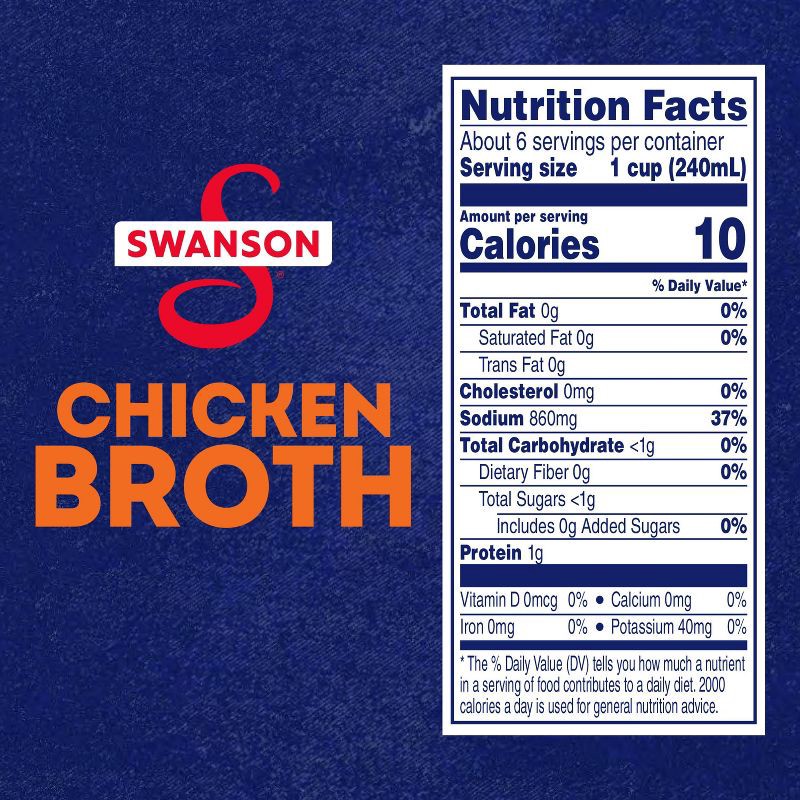 slide 2 of 10, Swanson 100% Natural Gluten Free Chicken Broth - 48oz, 48 oz