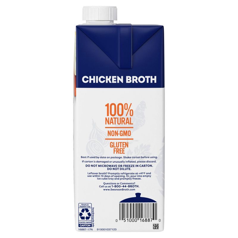 slide 13 of 16, Swanson 100% Natural Gluten Free Chicken Broth - 48oz, 48 oz