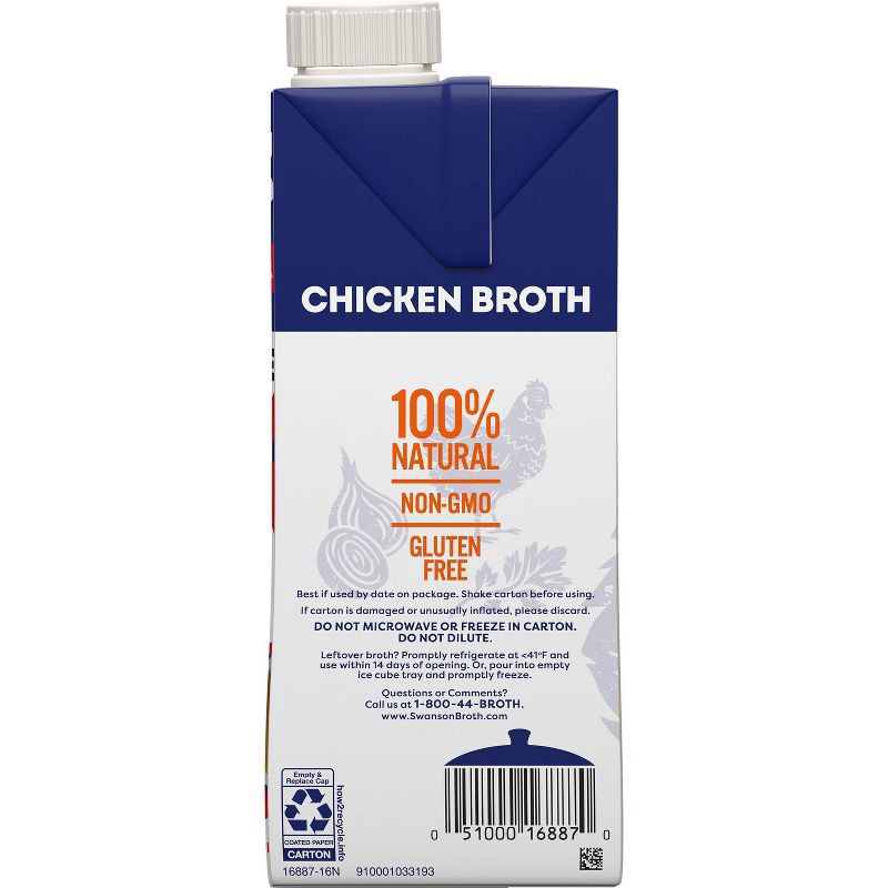slide 16 of 16, Swanson 100% Natural Gluten Free Chicken Broth - 48oz, 48 oz