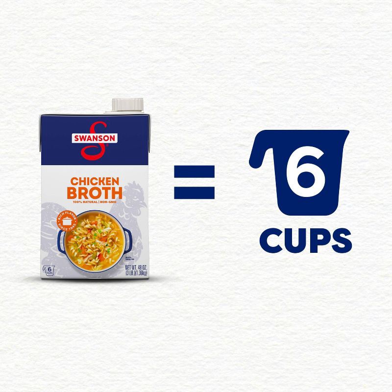 slide 6 of 16, Swanson 100% Natural Gluten Free Chicken Broth - 48oz, 48 oz