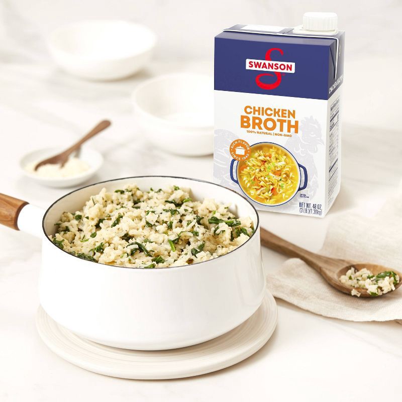 slide 8 of 16, Swanson 100% Natural Gluten Free Chicken Broth - 48oz, 48 oz