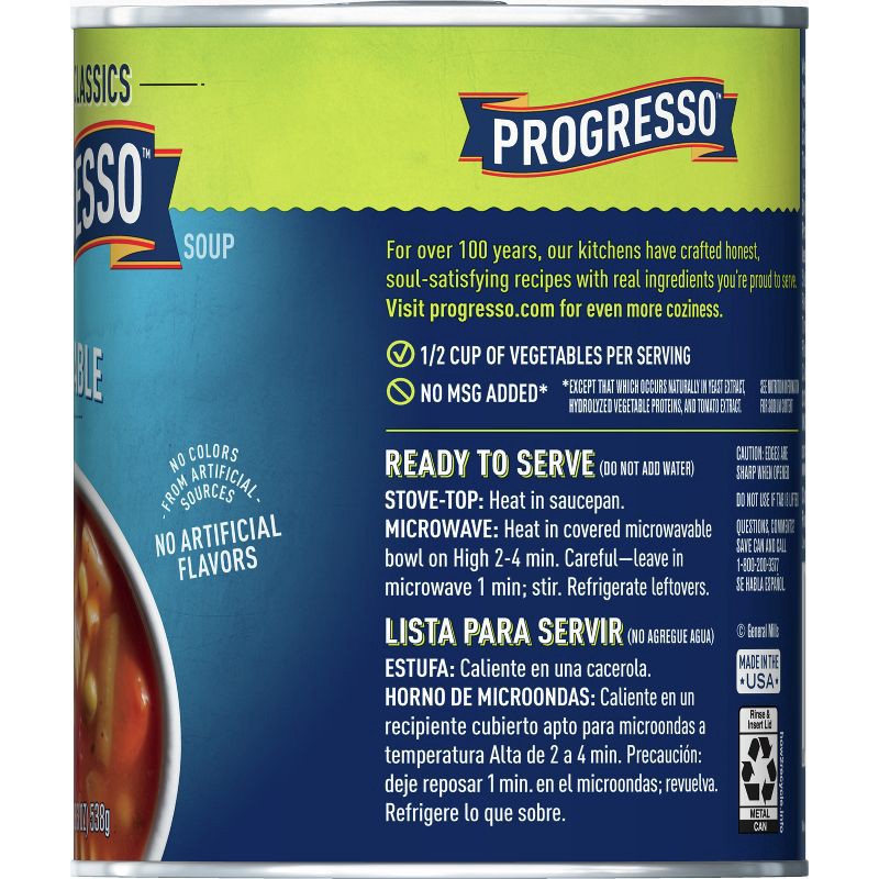 slide 6 of 8, Progresso Vegetable Classics Vegetable Soup - 19oz, 19 oz