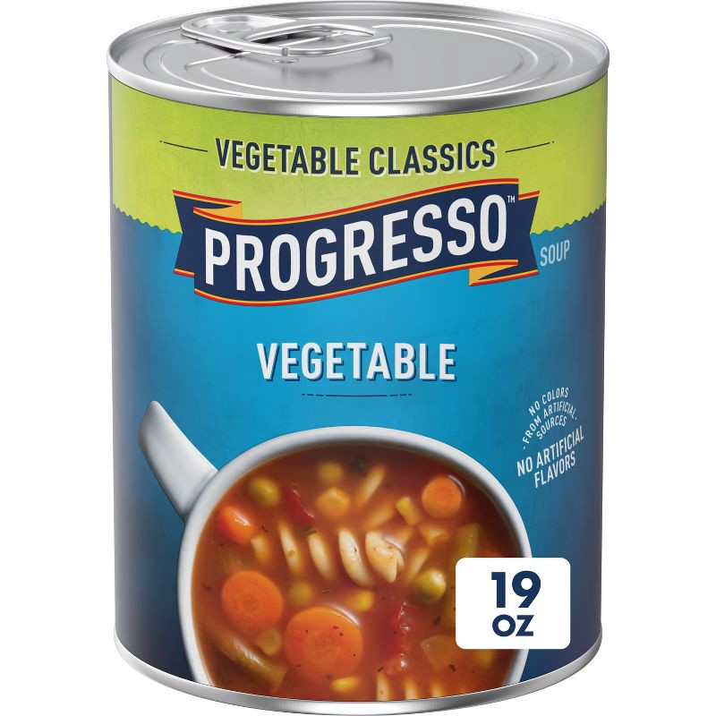 slide 1 of 8, Progresso Vegetable Classics Vegetable Soup - 19oz: No Added MSG, No Artificial Flavors, 19 oz