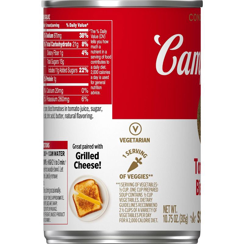 slide 11 of 11, Campbell's Condensed Tomato Bisque Soup - 11oz, 11 oz