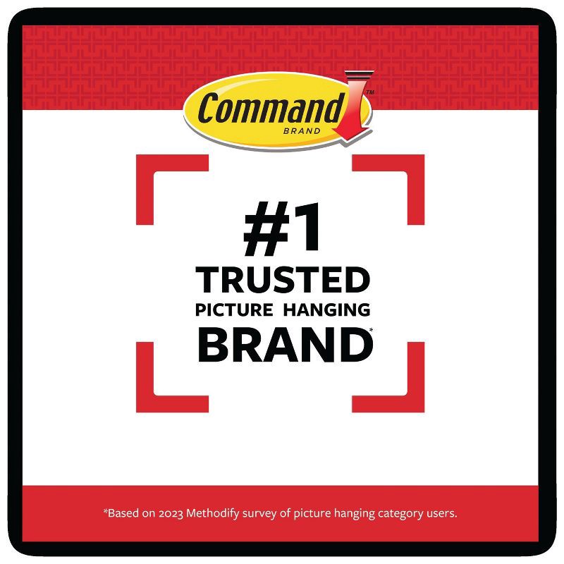 slide 7 of 13, Command 12 Sets of Strips Picture Hanging Strips Value White: Plastic Adhesive Strip for Hanging Pictures Without Nails, 1 ct