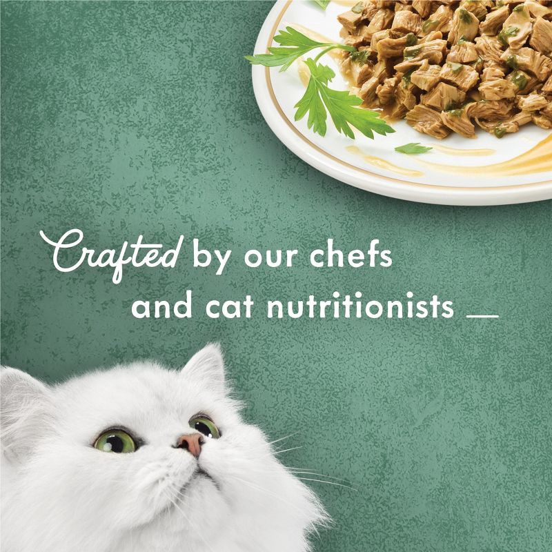 slide 5 of 9, Purina Fancy Feast Medleys In a Delicate Sauce Gourmet Wet Cat Food White Meat Chicken Florentine with Garden Greens - 3oz, 3 oz