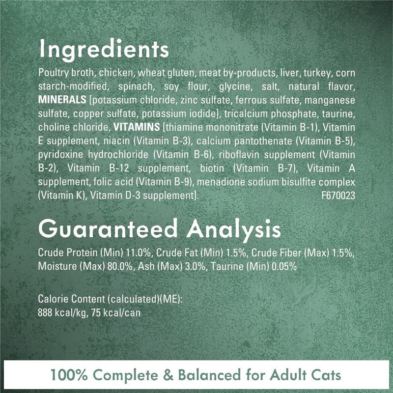 slide 6 of 9, Purina Fancy Feast Medleys In a Delicate Sauce Gourmet Wet Cat Food White Meat Chicken Florentine with Garden Greens - 3oz, 3 oz