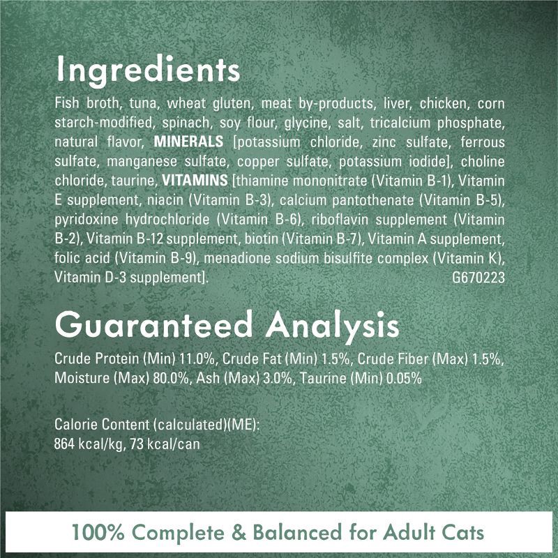 slide 6 of 9, Purina Fancy Feast Medleys In a Delicate Sauce Gourmet with Fish Wet Cat Food Tuna Florentine with Garden Greens - 3oz, 3 oz